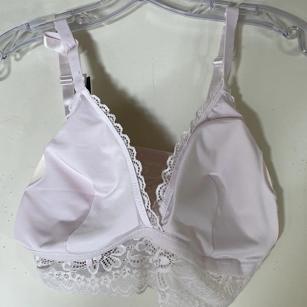 Laura Ashley Sexy Wireless Lace Bralette. 3X. NWT.